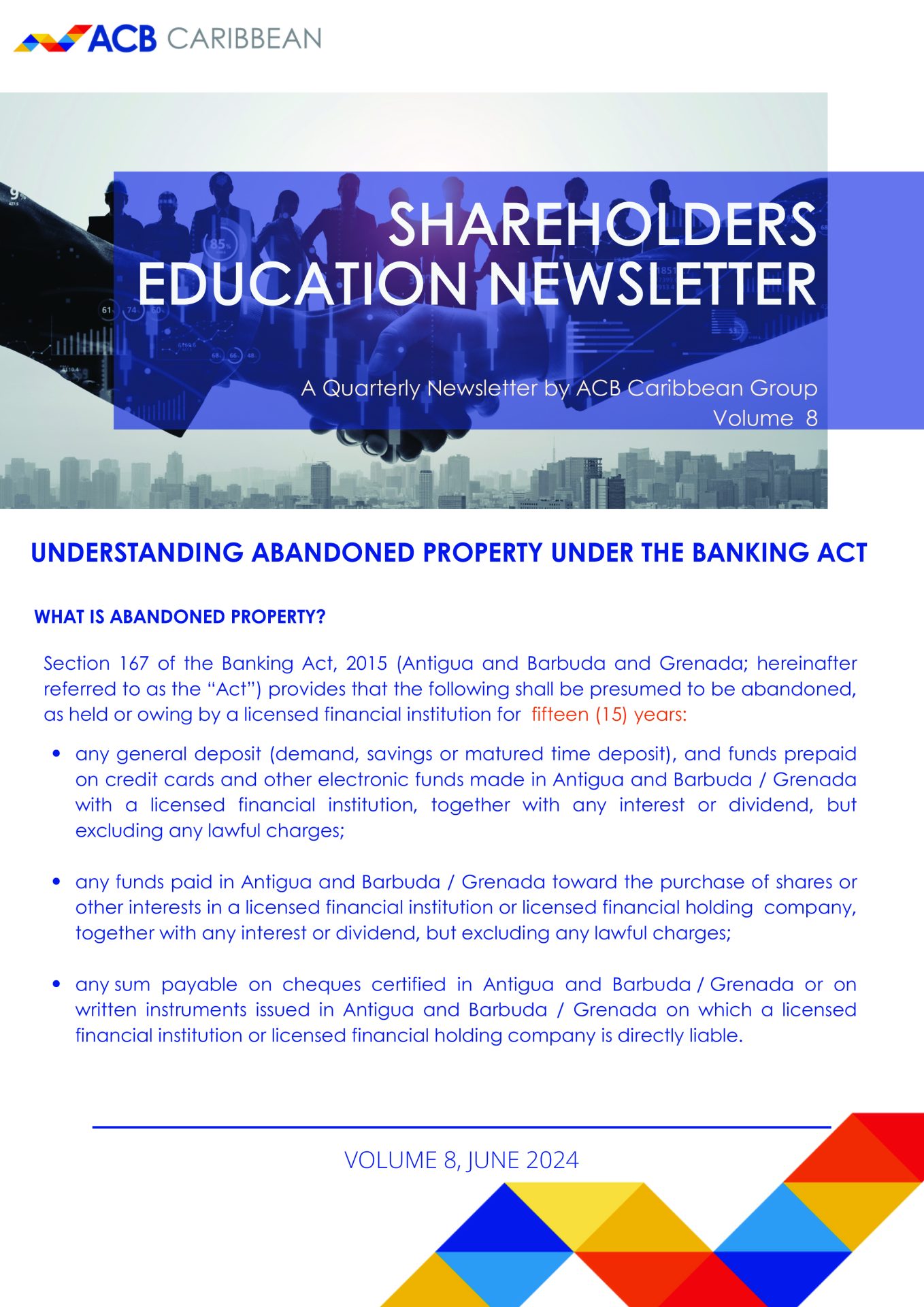 Shareholders Education Newsletter VOL 8